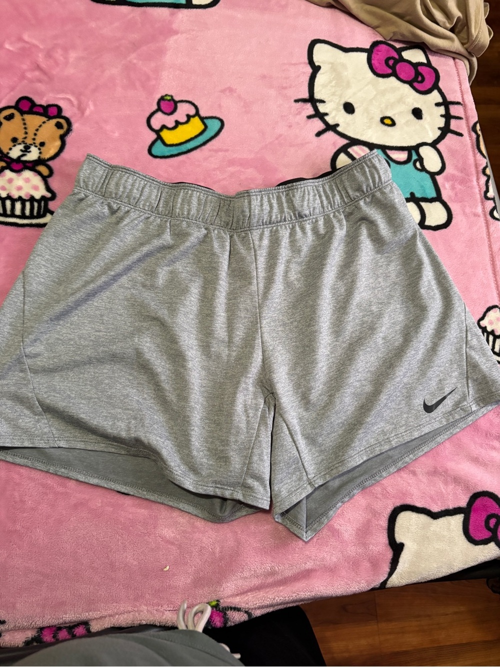 Nike Women's Light Gray Athletic Running Shorts